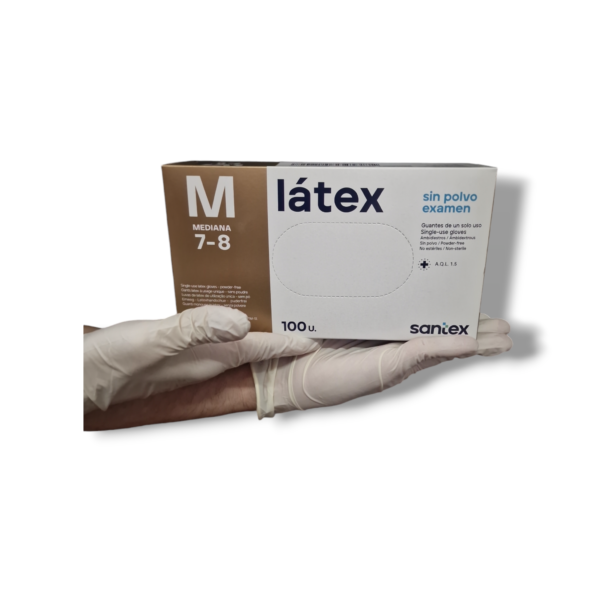 luvas latex santex caixa 100unidades