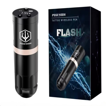 Pen Tattoo Poseidon Flash maquina tatuar caneta profissional bateria