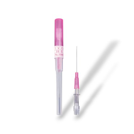 catéter cânula agulha body piercing rosa 20g 1.1mm