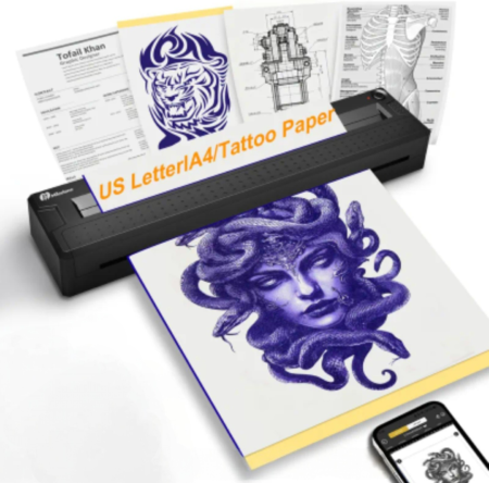printer termo tattoo tatuagem A4 stencil tattoo