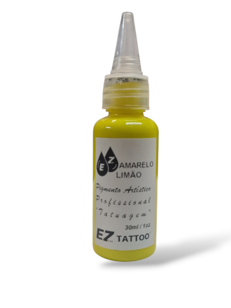 tinta ink pigmento tattoo tatuagem amarelo claro brilhante limão