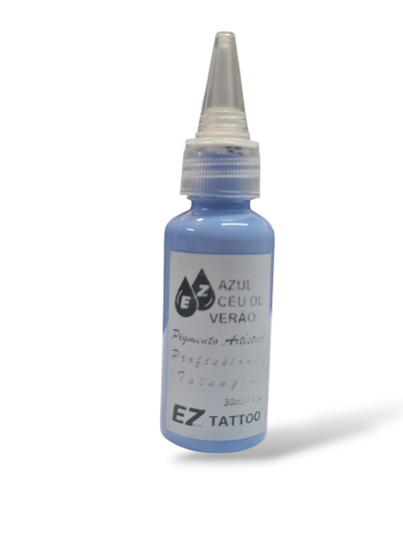tinta tatuagem tattoo ink pigmento azul céu claro