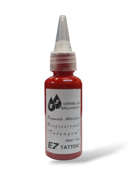 tinta ink pigmento tattoo tatuagem vermelho brilhante vivo