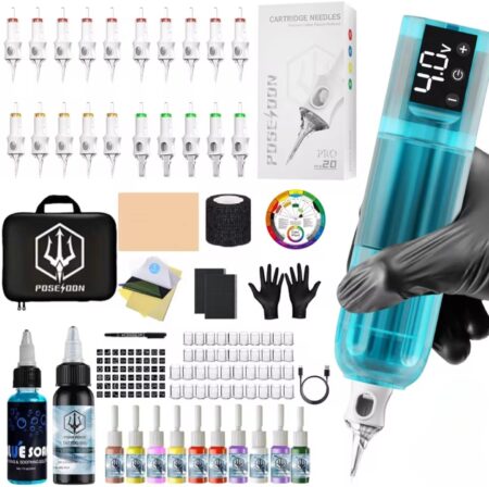 kit tattoo completo pratica tatuagem tatoo tato